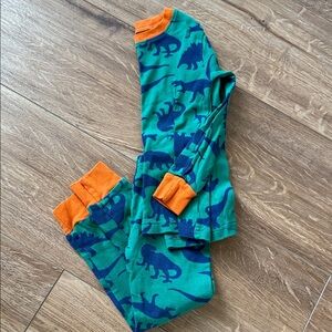 Carter's Green and Orange Dinosaur Pajama Set